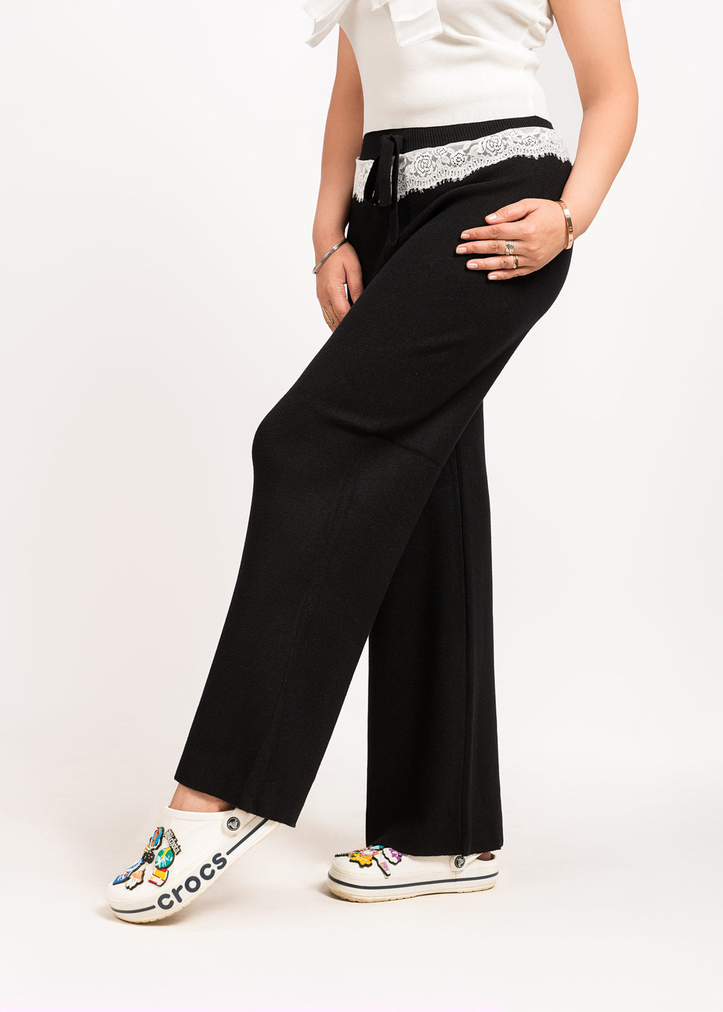 Black Woollen Pants