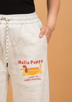White Casual Pajama Style Imported Prints